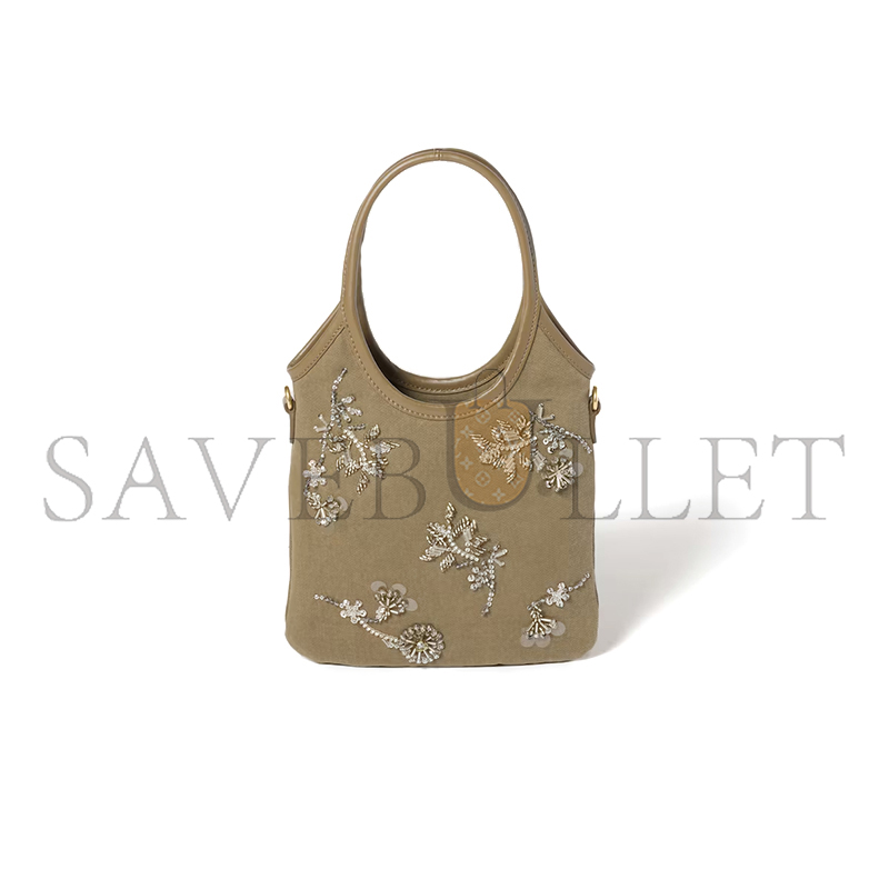 M1v M1v ivy embroidered gabardine bag 5ba281 (24*20cm)